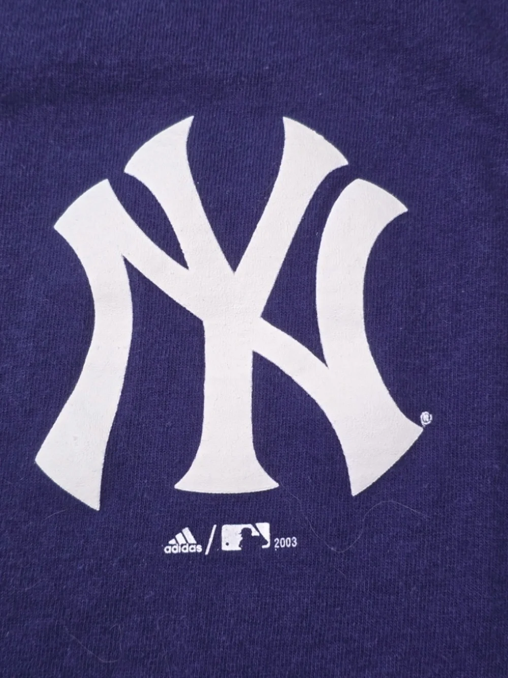 VTG Y2K 2003 New York Yankees Adidas Men XL 100th Anniversary 100 Years T Shirt